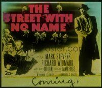 2v214 STREET WITH NO NAME glass slide '48 Richard Widmark, Mark Stevens, film noir!