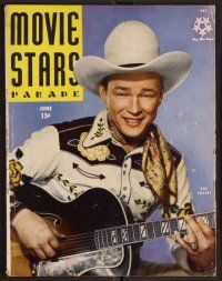 2v163 MOVIE STARS PARADE magazine June 1945 Roy Rogers from Bells of Rosarita by Roman Freulich!
