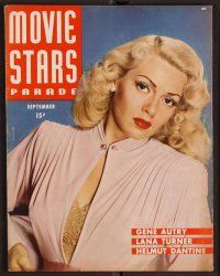 2v166 MOVIE STARS PARADE magazine September 1945 Lana Turner from Weekend at the Waldorf by Bull!