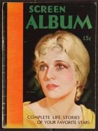 2v098 SCREEN ALBUM vol. 1 no. 1 magazine March 1931 artwork portrait of pretty Ann Harding!