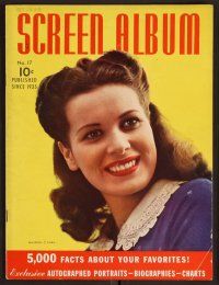 2v112 SCREEN ALBUM magazine October-December 1941 great portrait of pretty Maureen O'Hara!