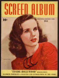 2v111 SCREEN ALBUM magazine Winter Edition 1941 great portrait of pretty Deanna Durbin!