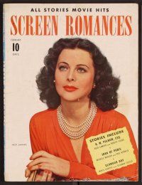 2v129 SCREEN ROMANCES magazine February 1942 sexy Hedy Lamarr from H.M. Pulham, Esq!