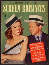 2v128 SCREEN ROMANCES magazine January 1942 Judy Garland & Mickey Rooney from Babes on Broadway!