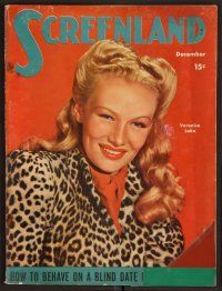 2v157 SCREENLAND magazine December 1944 Veronica Lake from Bring on the Girls by Whitey Schafer!