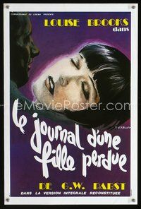 2w033 DIARY OF A LOST GIRL French R80s G.W. Papst directed, Gaborit art of pretty Louise Brooks!