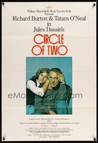2w005 CIRCLE OF TWO Canadian '80 Jules Dassin, close-up of Richard Burton & Tatum O'Neal!