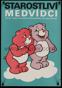 2w276 CARE BEARS MOVIE Czech 11x16 '87 children's cartoon, Meos artwork!