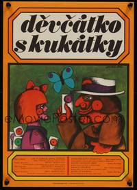 2w287 DEVCATKO S KUKATKY Czech 11x16 '70s Disney collection, romantic Cech art of cartoon couple!