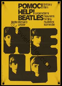 2w307 HELP Czech 11x16 R86 The Beatles, John, Paul, George & Ringo, great different image!