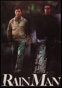 2w358 RAIN MAN Czech 11x16 '89 Tom Cruise & autistic Dustin Hoffman, directed by Barry Levinson!