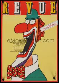 2w362 REVUE TO ORDER Czech 11x16 '82 Zdenek Podskalsky, wacky Vaca art of clown!