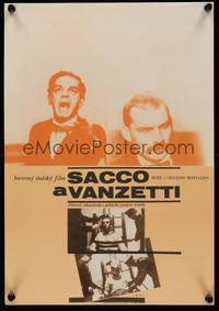 2w367 SACCO & VANZETTI Czech 11x16 '73 anarchist bio starring Gian Maria Volonte,Fara art!