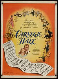 2w494 CARNEGIE HALL Danish '48 Edgar Ulmer's mightiest music event the screen has ever known!
