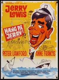 2w533 HOOK, LINE & SINKER Danish '69 Peter Lawford, Jerry Lewis has to get away from it all!