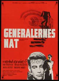 2w548 NIGHT OF THE GENERALS Danish '68 WWII officer Peter O'Toole in a unique manhunt!