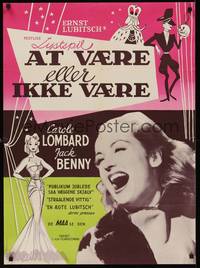 2w585 TO BE OR NOT TO BE Danish '46 Carole Lombard, directed by Ernst Lubitsch!