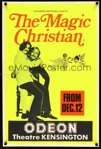 2w418 MAGIC CHRISTIAN teaser English double crown '70 wacky image of Ringo Starr & Peter Sellers!