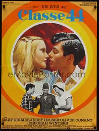 2w618 CLASS OF '44 French 23x31 '73 Gary Grimes, Jerry Houser, great close-up romantic artwork!