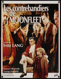 2w701 MOONFLEET French 15x21 R90s Fritz Lang, Stewart Granger, George Sanders!