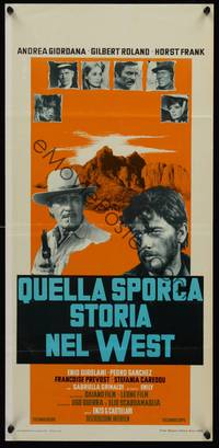 2w454 JOHNNY HAMLET Italian locandina '68 Gilbert Roland in William Shakespeare spaghetti western!
