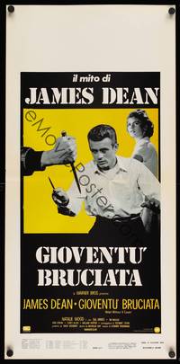 2w468 REBEL WITHOUT A CAUSE Italian locandina R70s James Dean was a bad boy from a good family!