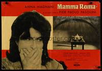 2w430 MAMMA ROMA Italian photobusta '62 directed by Pier Paolo Pasolini, Anna Magnani!