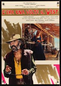 2w428 ONCE UPON A TIME IN THE WEST Italian lrg pbusta '68 Leone, Claudia Cardinale, Jason Robards!