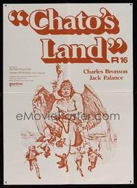 2w016 CHATO'S LAND New Zealand '72 what Charles Bronson's land won't kill, he will!