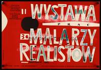 2w183 WYSTAWA PRAC 30 MALARZY REALISTOW Polish 19x27 '63 Polish exhibit, Dabkowska art!