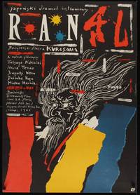 2w252 RAN Polish 27x38 '85 directed by Kurosawa, Pagowski art, classic Japanese samurai war movie!