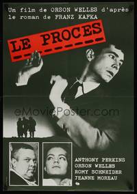 2w015 TRIAL Swiss '62 Orson Welles' Le proces, Anthony Perkins, Romy Schneider!