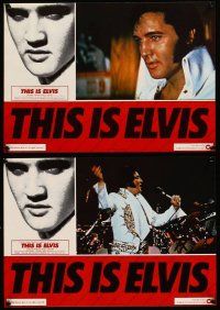 2w432 THIS IS ELVIS 6 Italian 13x18 pbustas '81 rock 'n' roll biography, portraits of The King!