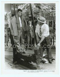 2x148 ABBOTT & COSTELLO IN HOLLYWOOD 8x10 still '45 wacky image of Lou at carnival game!
