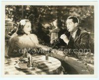 2x200 BRIDE WORE RED 8x10 still '37 Joan Crawford with fan listens to Franchot Tone play flute!