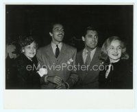 2x208 CARY GRANT candid 8x10 still '39 with Cesar Romero & their dates at movie premiere!