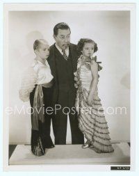 2x212 CHARLIE CHAN AT THE CIRCUS 8x10 still '36 Warner Oland with midgets George & Olive Brasno!