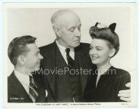 2x227 COURTSHIP OF ANDY HARDY 8x10 still '42 close up of Mickey Rooney, Donna Reed & Lewis Stone!