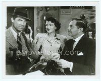 2x230 CRISIS 8x10 still '50 Cary Grant talks on phone as Paula Raymond & Ramon Novarro watch!