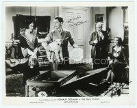 2x014 DEVIL TO PAY signed 8x10 still '30 by BOTH Ronald Colman AND Loretta Young!
