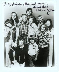 2x016 EIGHT IS ENOUGH signed 8x10 REPRO still '80s by Dick Van Patten, portrait with entire cast!