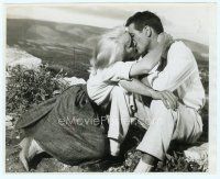 2x247 EXODUS 8x10 still '61 Paul Newman & Eva Marie Saint passionately kissing by Leo Fuchs!
