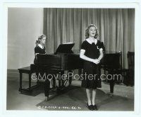 2x249 FIVE LITTLE PEPPERS AT HOME 8x10 still '40 Edith Fellows singing while glum girl plays piano!