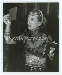 2x250 FLAMINGO ROAD candid 8x10 still '49 Joan Crawford in hoochie-coochie outfit looking at candids