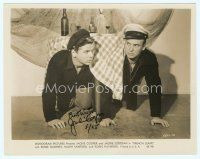 2x018 FRENCH LEAVE signed 8x10 still '48 by Jackie Cooper, who's with Jackie Coogan!