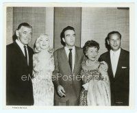 2x401 MISFITS candid 8x10 still '61 Gable, Marilyn Monroe, Clift, Wallach & Ritter at press party!