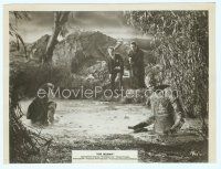 2x416 MUMMY 7.5x10 still '59 great image of Christopher Lee as the monster in swamp!