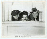 2x434 NOOSE HANGS HIGH 8x10 still '48 c/u of Cathy Downs between Bud Abbott & Lou Costello!