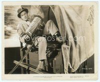 2x449 PALEFACE 8x10 still '48 great close up of Bob Hope playing accordian on covered wagon!
