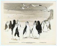 2x451 PECULIAR PENGUINS 8x10 still '34 Walt Disney cartoon, penguins find each other among crowd!